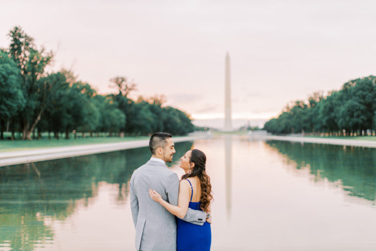 Lincoln Memorial Engagement Photos - Megan Kay Photography