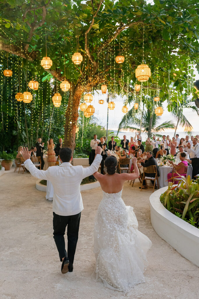 Luxury Jamaica wedding reception at Round Hill Resort