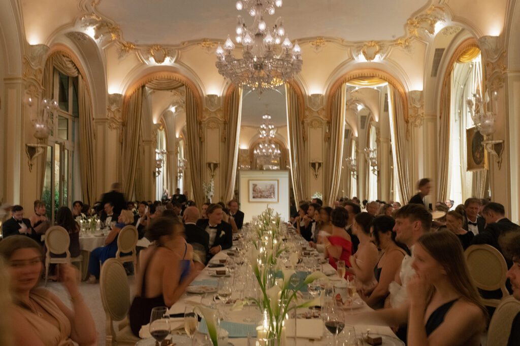 Elegant floral and tablescape design at The Ritz Paris wedding