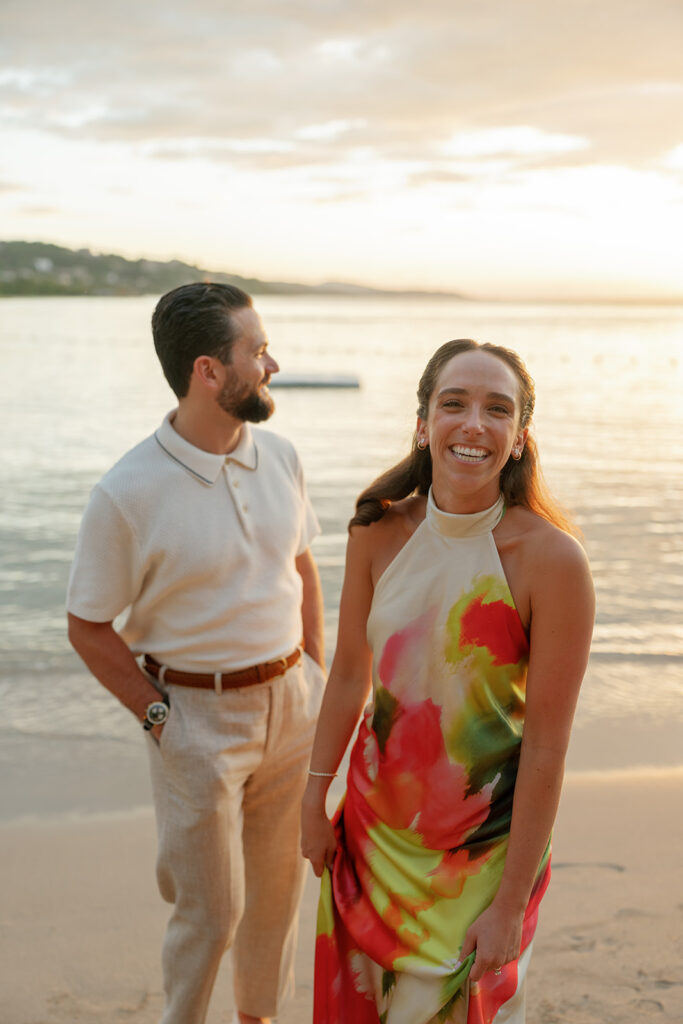 Intimate rehearsal dinner at Round Hill Resort in Jamaica