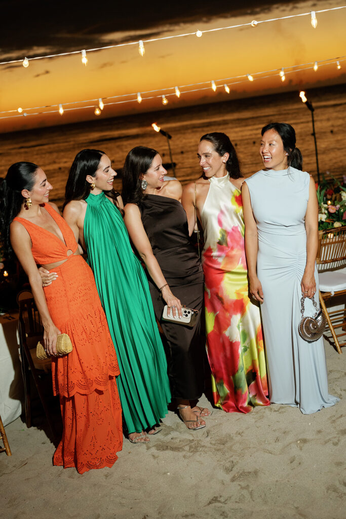 Elegant rehearsal dinner overlooking the ocean at Round Hill Resort