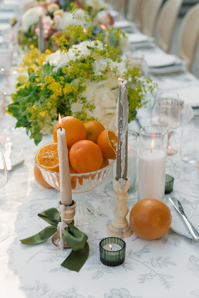 Luxury wedding florals designed for a Villa Balbianello wedding