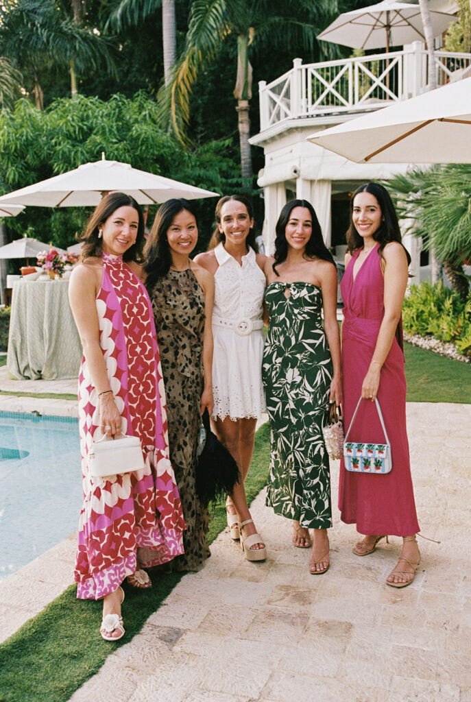 Guests celebrating at a luxury Jamaica wedding welcome party